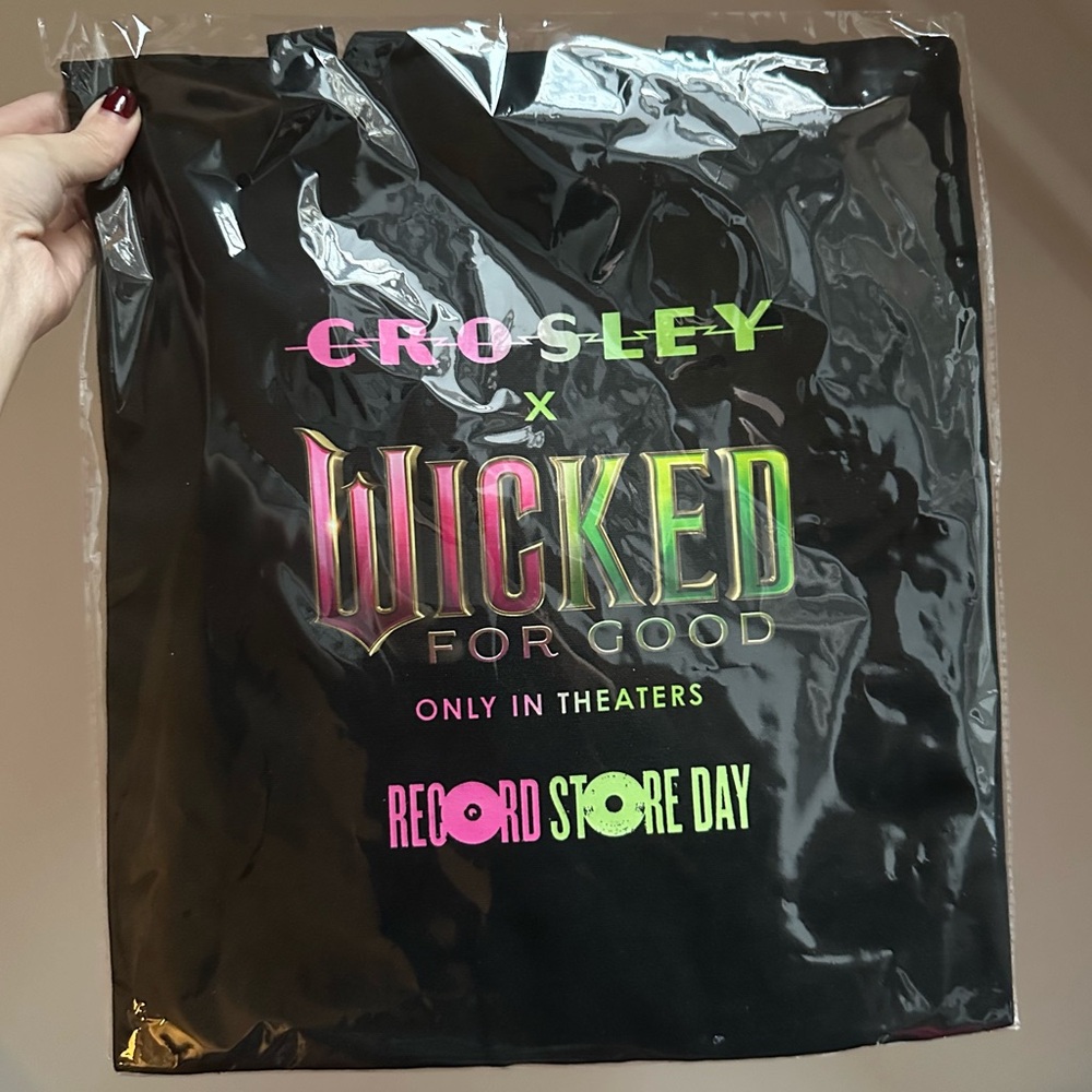NEW Wicked For Good Record Store Day Tote Bag